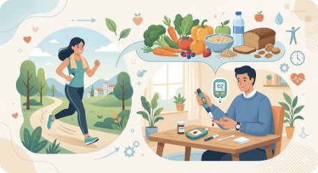 2026 당뇨 전단계(프리당뇨) 완벽 가이드 — 공복혈당·당화혈색소 기준부터 식단·운동·약물 치료까지 총정리