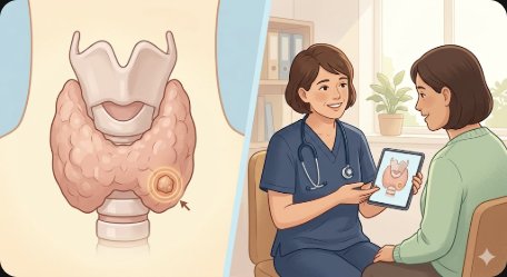 2026 갑상선암 완벽 가이드 — 초기 증상·유형별 특징·진단 검사(초음파·세침흡인)·병기별 치료법·수술 후 관리·생존율·재발 예방까지 총정리