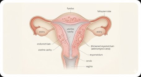 2026 자궁선근증(Adenomyosis) 완벽 가이드 — 원인·초기 증상·자궁내막증과 차이·진단 검사(초음파·MRI)·약물 치료(호르몬제·GnRH)·비수술 시술·수술·임신 영향·생활 관리·예방법까지 총정리